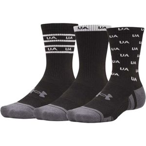 Under Armour - Tech Perf Nov 3Pk Crew - Sportsokken - Zwart