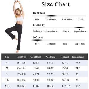 Dames Thermo Bootcut Yogabroek met Hoge Taille en Fleece Voering - Waterdichte Slim Fit Leggings met Zakken