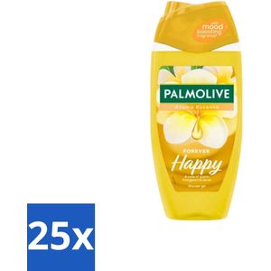 25 x Palmolive Douchegel Aroma Essence Forever Happy 250 ml - Verfrissend - Opwekkend - Verzorgend - Luxe - Natuurlijke Oliën