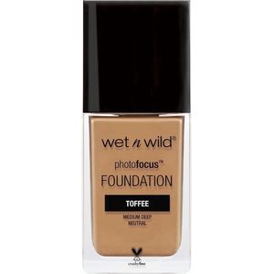 Wet 'n Wild - Photo Focus Dewy - Foundation - 375C Toffee - VEGAN - Medium Deep Neutral - 30 ml