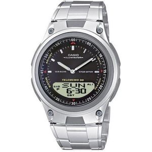 Casio AW-80D-1A unisex horloge - Zilverkleurig