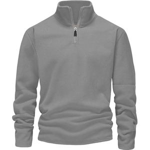 Heren 1/4 Zip Fleece Trui voor Outdoor Activiteiten