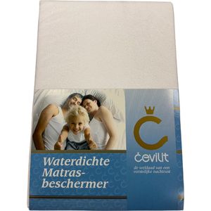 Cevilit – Waterdichte molton hoes – Matrasbeschermer – Maat 100x220 - Gegarandeerd waterdicht & Urine bestendig - Opgebouwd uit 3 lagen – Badstof – Ondoordringbaar voor huisstofmijd - K100