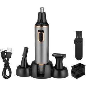 Neushaartrimmer voor mannen, oplaadbare professionele neustrimmer, IPX7 waterdichte dubbelzijdige messen, stille motor, pijnloos neusscheerapparaat voor heren