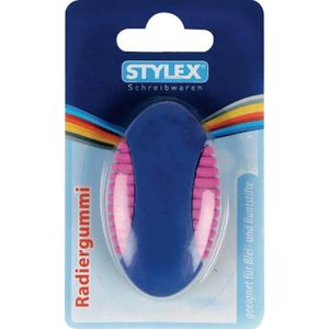 Stylex Ovaal Gum Blauw / Roze