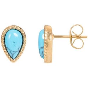 iXXXi-Jewelry-Magic Turquoise-Goud-dames-Oorbellen-One size