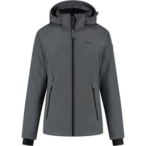 kjelvik dames softshell jas - winter softshell jas dames - Cato - antraciet - maat 46