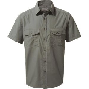 Korte Mouwen Wandelshem voor Heren - Donkergrijs, M EU