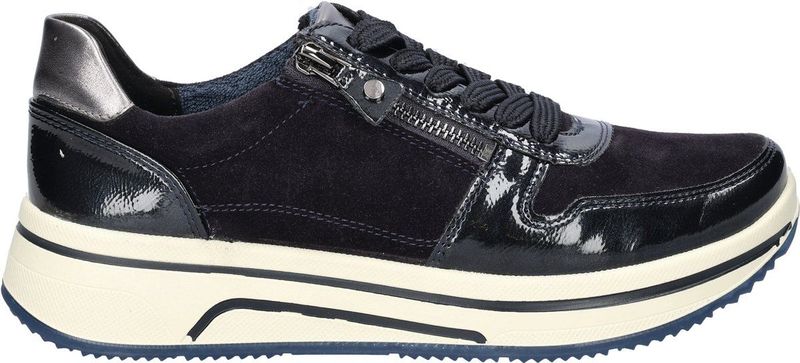 ara Dames Sapporo 3.0 sneakers, blauw, grafiet, 36 EU breed, Blauw grafiet, 36 EU Breed