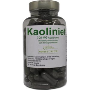 Herbes D'elixir Kaoliniet Capsules - 700mg per capsule - 100 Stuks - Natuurlijke Ondersteuning