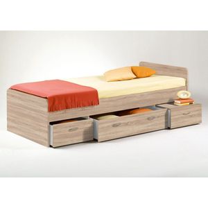 Emob - Bed Barko met 3 lades - 90x200 - Bruin