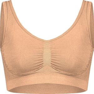 Gianvaglia - Naadloze Comfort Top - Microfiber Bh Topje - Wit - Bralette