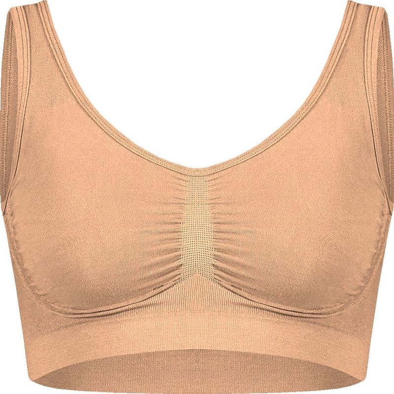 Gianvaglia - Naadloze Comfort Top - Microfiber Bh Topje - Wit - Bralette