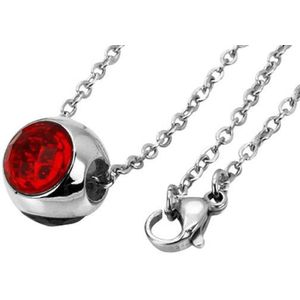 Amanto Ketting Danya Red - 316L Staal PVD - Ø12mm - 50cm