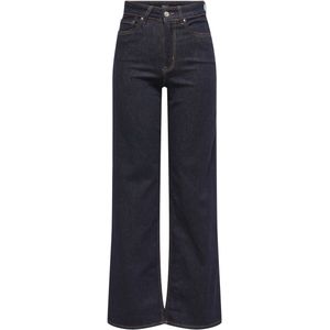 Only - ONLMADISON - Jeans - Dark Blue Denim - High Waist - Wide Fit