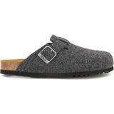 Scholl - Olivier - Klomp - Antraciet - Vilt - Rubberen Zool
