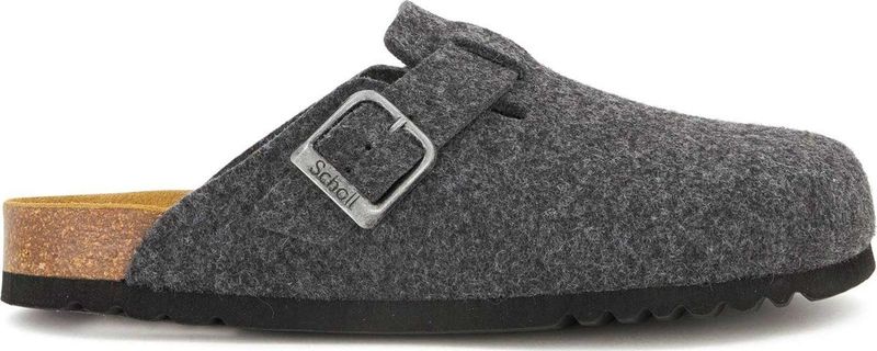 Scholl - Olivier - Klomp - Antraciet - Vilt - Rubberen Zool
