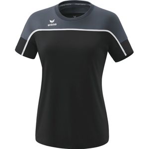 ERIMA Change T-Shirt Dames Black Grey-Slate Grey-Wit Maat 36