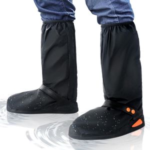 Overschoenen Waterdicht - Regen Overschoenen - Met Ritssluiting, Snap - Waterdichte Schoenbeschermers - Motor Scooter Fiets Schoenhoes - Schoen Regen Hoes - Schoenovertrek - Schoenhoesjes - Anti Slip - L Maat 40-42 - Zwart - Reflecterend - Opvouwbaar