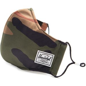 EX | CLASSIC FITTED FACE MASK Woodland Camo / Mondkapje / gezichtsmasker / Camouflageprint