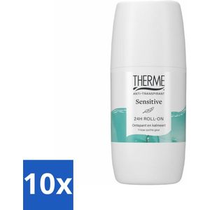 Therme - Sensitive 24H - Roll-on - Verzorgend - Verfrissend - 60ml - Bulkverpakking - 10 stuks