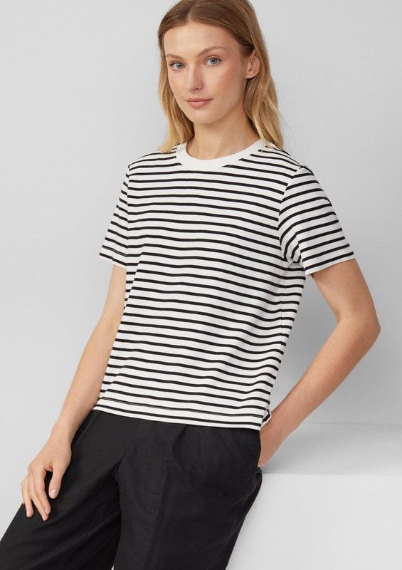 T-shirt - Gestreept - Jersey - Ronde Hals - Normale Pasvorm