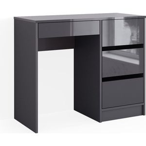 Vicco Sherry Opmaaktafel – 90 cm met 4 laden Antraciet met 4 laden