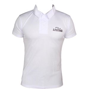 Sport Polo Kids/Volw. Wit SlimFit Polyester M