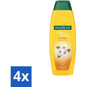 Palmolive - Shampoo - Elke Dag - Kamille-Extract - Voor Normaal Haar - 350 ml - Voordeelverpakking - 4 stuks