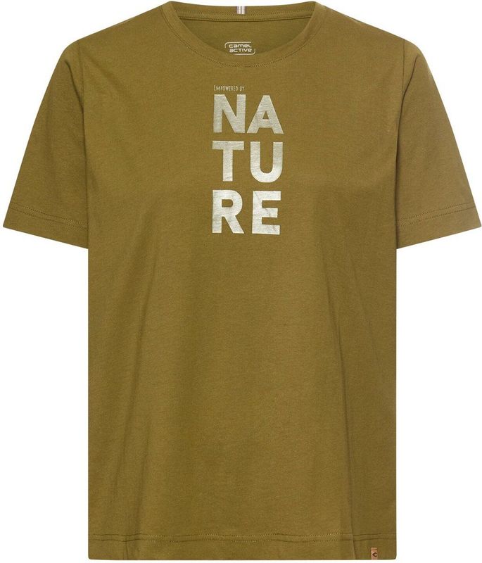 Camel Active - T-Shirt - Donker Groen - 100% Katoen