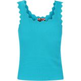 myMo - Top - Slim-fit - Mouwloos - Ronde Hals - Geribbelde Gebreide Stof