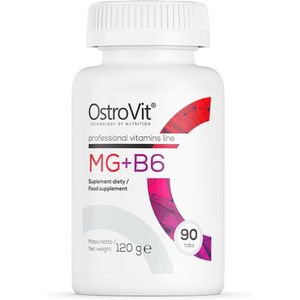 Mineralen - Magnesium + Vitamin B6 - 90 Tablet - OstroVit