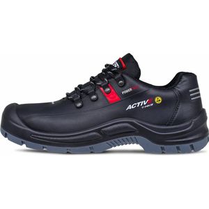 HKS Active 270 S3 werkschoenen - veiligheidsschoenen - safety shoes - heren - laag - stalen neus - antislip - ESD - zwart - maat 43