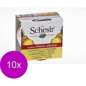Schesir Adult Hondenvoer - Kip & Ananas - 10 St à 150 gr
