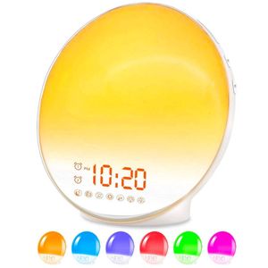 Licht wakker worden– Wekkerradio – Nachtlamp – Bedlamp – Lichttherapielamp – Wit