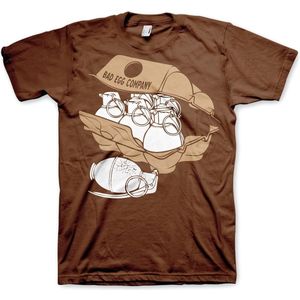 Hybris Bad Eggs Company T-Shirt Brown-S