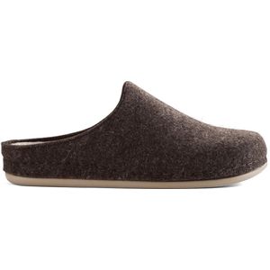 Travelin - At-Home Sloffen - Pantoffels - Donkerbruin - Wollen Binnenzool