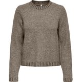 Only - ONLFINA LS STITCH O-NECK CC KNT - Gebreide Trui - Fungi - Lange Mouwen