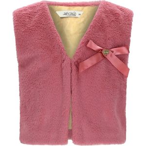 Le Chic winter gilet meisjes - roze - Eloisa - furry