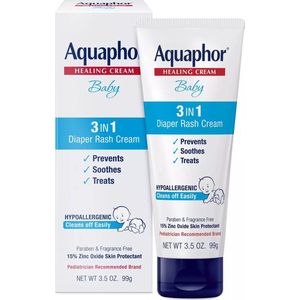 Aquaphor Baby 3-in-1 Diaper Rash Relief Cream - 99g