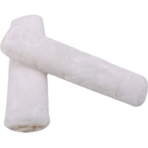 Gordelbeschermer - Witte Pluche Gordelhoezen 2 Stuks - Gordelkussen - Kasey Products