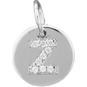 The Jewelry Collection Bedel Letter Z Zirkonia - Zilver