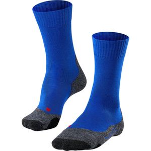 FALKE TK2 Wandelsokken anti blaren, medium padding merinowol sportsokken heren blauw - Maat 39-41