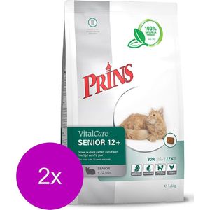 Prins Vitalcare Cat Senior 12plus - Kattenvoer - 2 x 1.5 kg