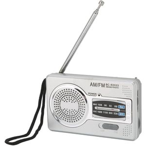 Draagbare FM-radio met hoofdtelefoonaansluiting - Digitale muziekspeler met luidspreker