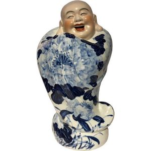 Fine Asianliving Chinese Boeddha Beeld Porselein Handgeschilderd B20xD15xH40cm