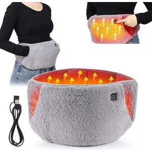 Menstruatie warmteband-Heupverwarmer met 3 warmtestanden - Heupverwarmer voor menstruatiepijn - Handverwarmer - tot 65°C - geschikt voor het verwarmen van handen, heupen en buik