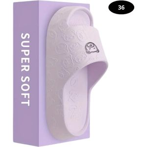 Bovista Badslippers Dames & Heren - Comfortabel - Flip Flops - Sauna - Zomer - Paars - Maat 36