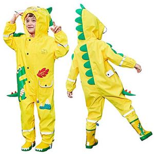 Kinder Regenjassen Unisex 1-8 Jaar - Ademend en Waterdicht met Capuchon en Reflecterende Strepen