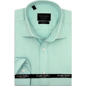 Mannen Blouse - Slim Fit - Oxford Overhemd met Lange Mouw voor Heren